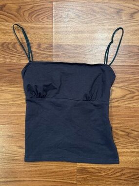 Edikted Jinx Open-Back Tank Top Dark Gray Size Large NWT